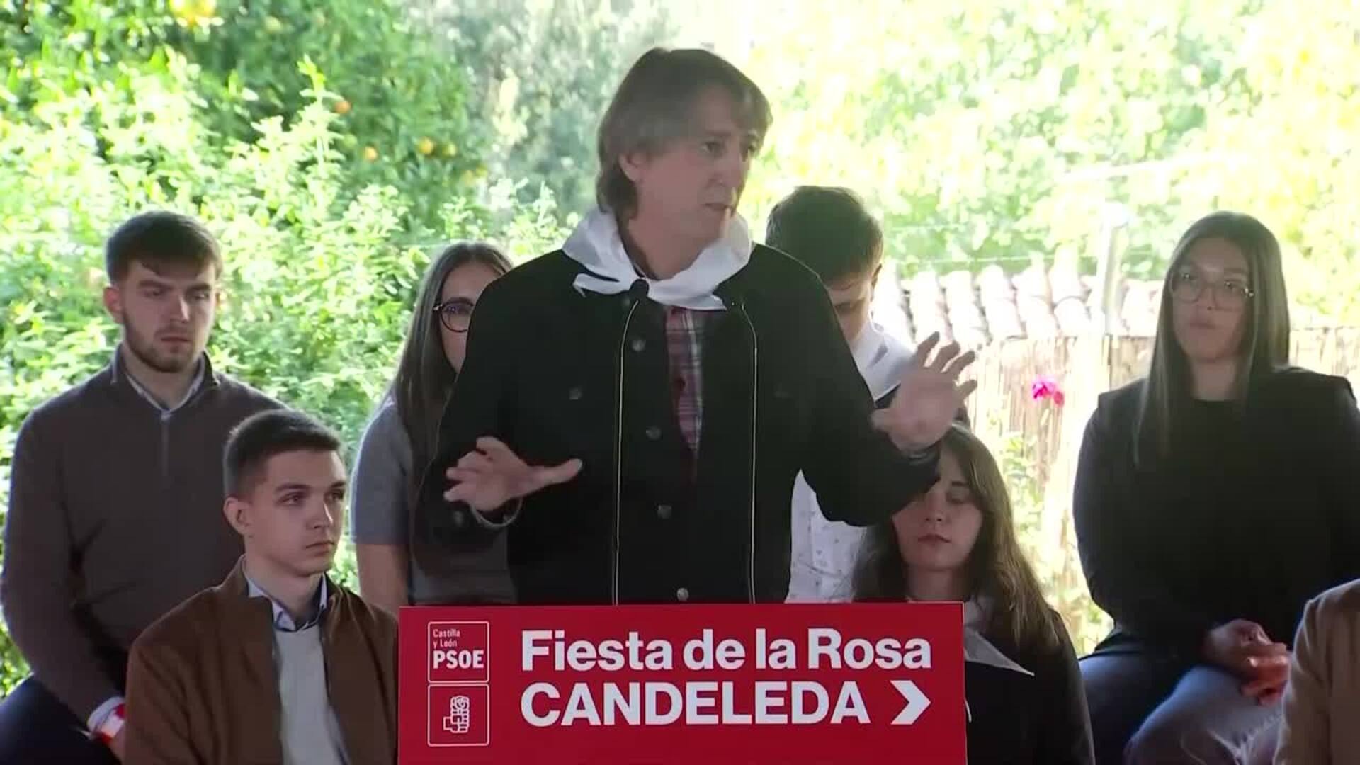 Martínez aboga por un proyecto "con alma" frente a la "desidia" de Mañueco