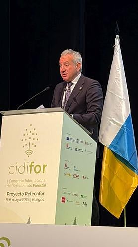 Imagen secundaria 2 - Nicanor Sen en la inauguración del I Congreso Internacional de Digitalización Forestal (CIDIFOR)
