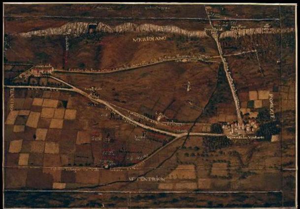 Mapa antiguo de Espinosa de los Monteros.