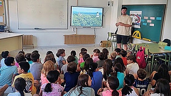 Aula del CRA Riberduero en Fuentespina.