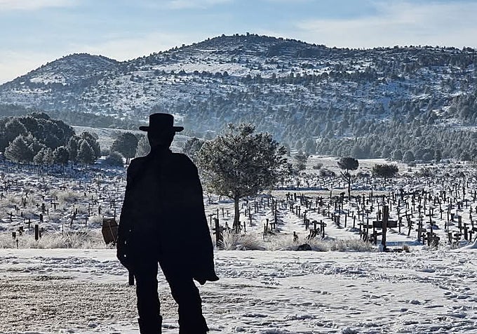 Silueta de Clint Eastwood en Sad Hill.
