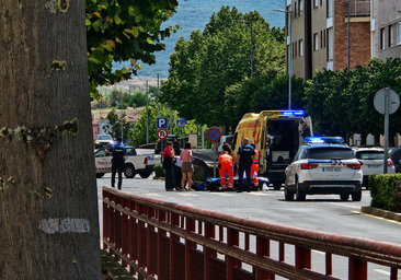 Un motorista resulta herido tras ser atropellado por un turismo en Miranda de Ebro