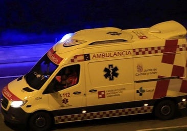 Tres heridos en un aparatoso vuelco en una carretera de Burgos