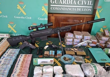 La unidad canina de Burgos, clave en el desmantelamiento de una red de narcotráfico en León y Asturias