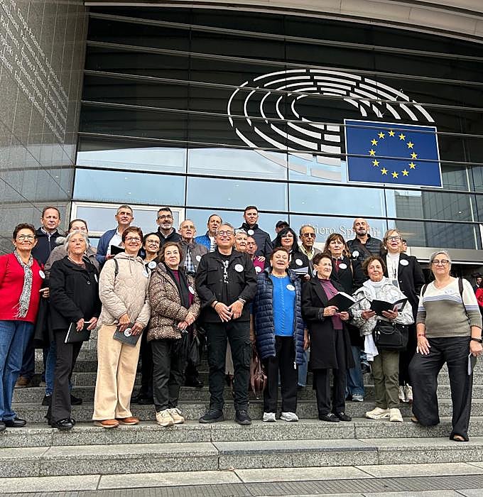 El coro en Bruselas.