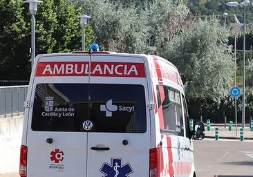 Chocan un camión y una moto en Burgos dejando herido al piloto