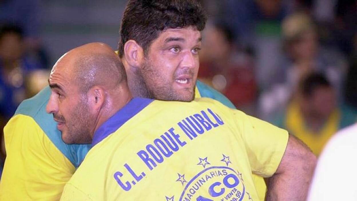 Francis Pérez, el 'Pollito de la Frontera', se retira de la Lucha Canaria