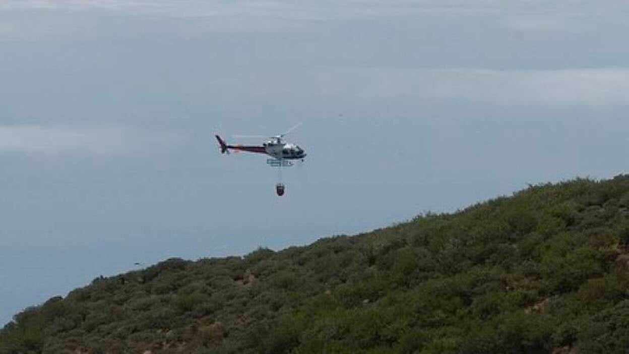 Imágenes de la zona afectada por el incendio en Cazadores