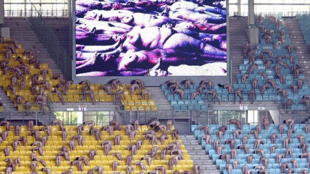 Casi dos mil personas se desnudan en el estadio de la final de la Eurocopa  | Canarias7