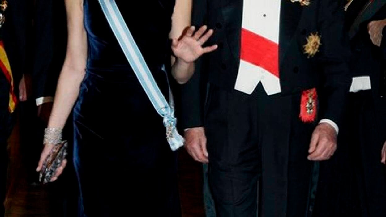 Cena de gala con el matrimonio Sarkozy en el Palacio Real