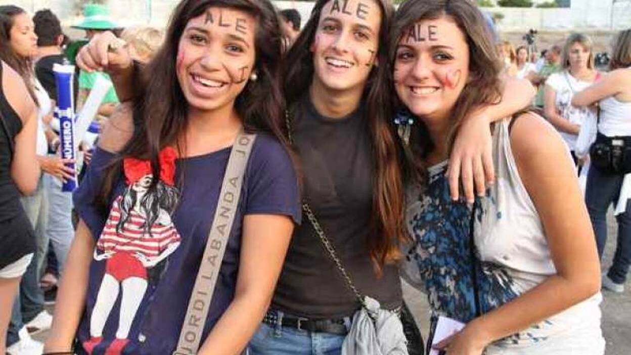 Fans de Alejandro Sanz en el concierto de Gran Canaria