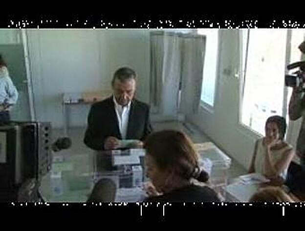 Paulino Rivero, vota en El Sauzal