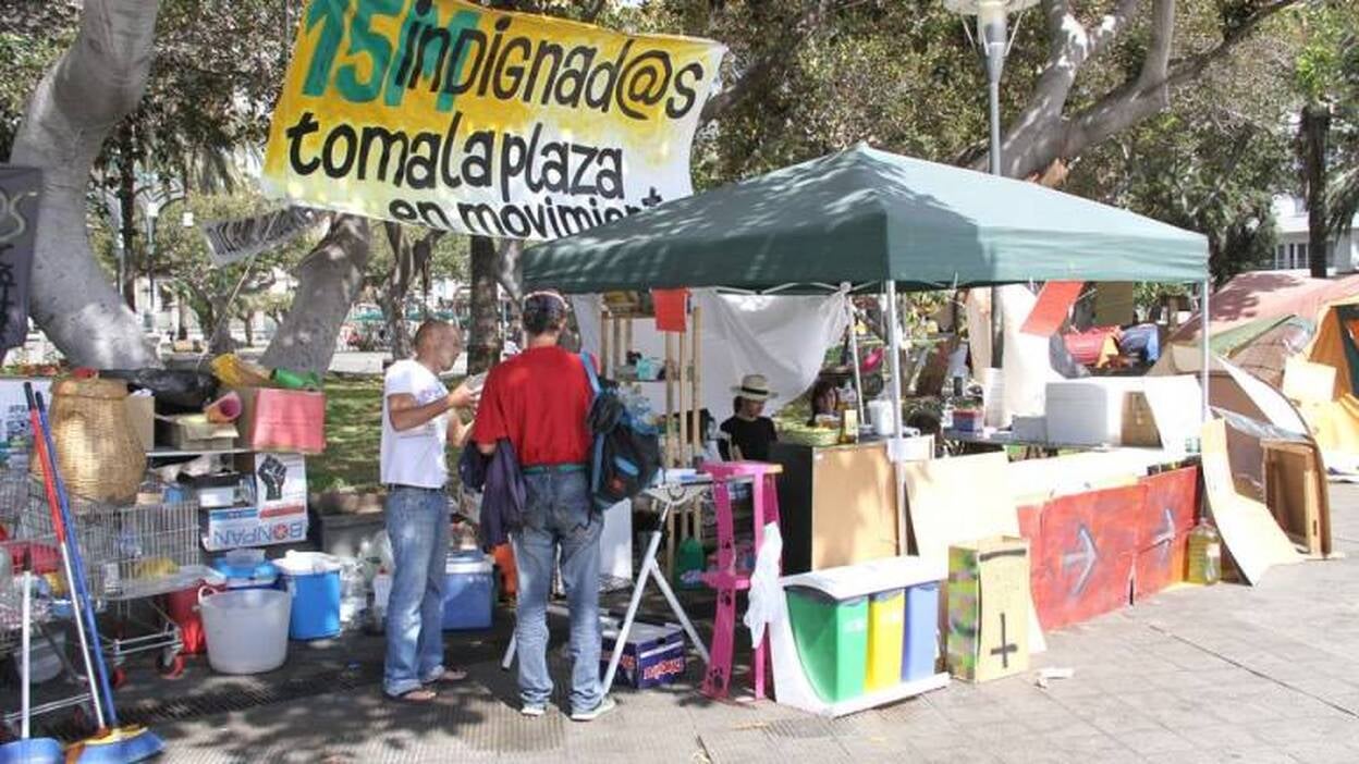 Los indignados siguen en San Telmo