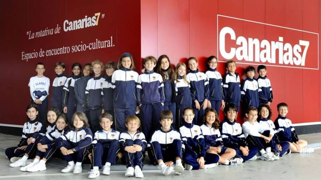 Alumnos de 5ºC del Claret visitan CANARIAS7