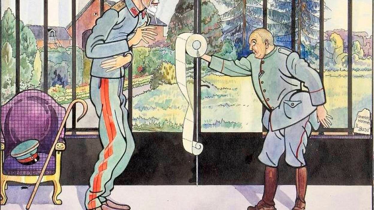 Caricaturas humorísticas a subasta