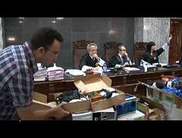 Imágenes de las pruebas del juicio