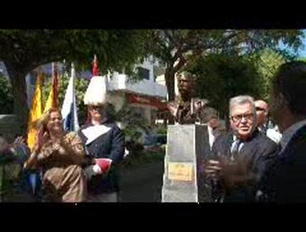 Telde inaugura un busto de Benito Pérez Galdós