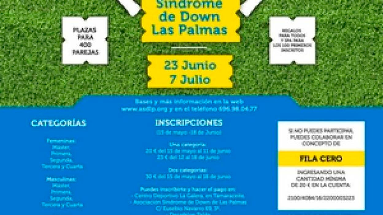 La Asociación Síndrome de Down organiza un torneo de pádel benéfico
