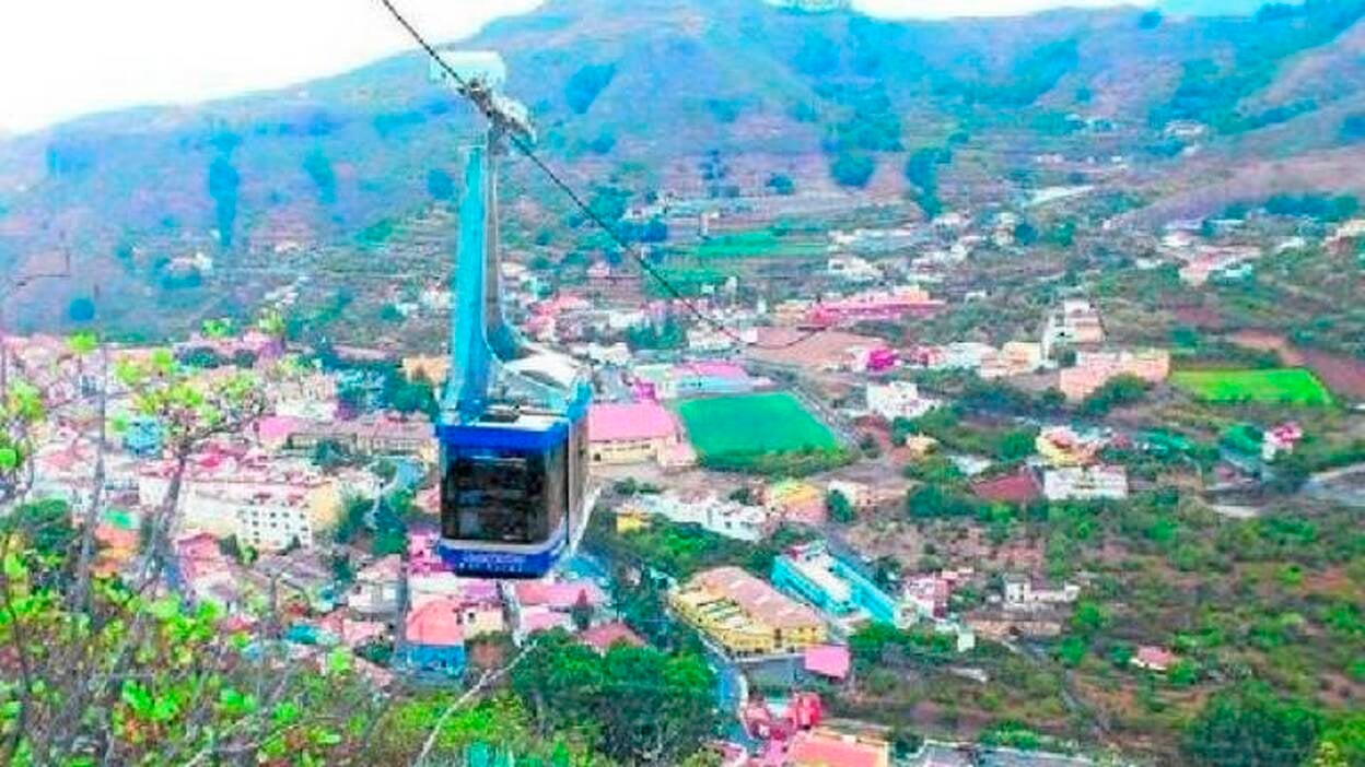 San Mateo pide paso para su teleférico, anterior al de Tejeda
