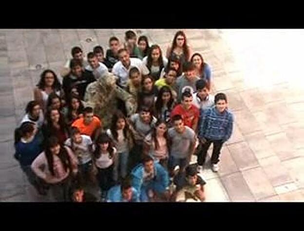 Alumnos de 3º de la ESO del IES Las Huesas