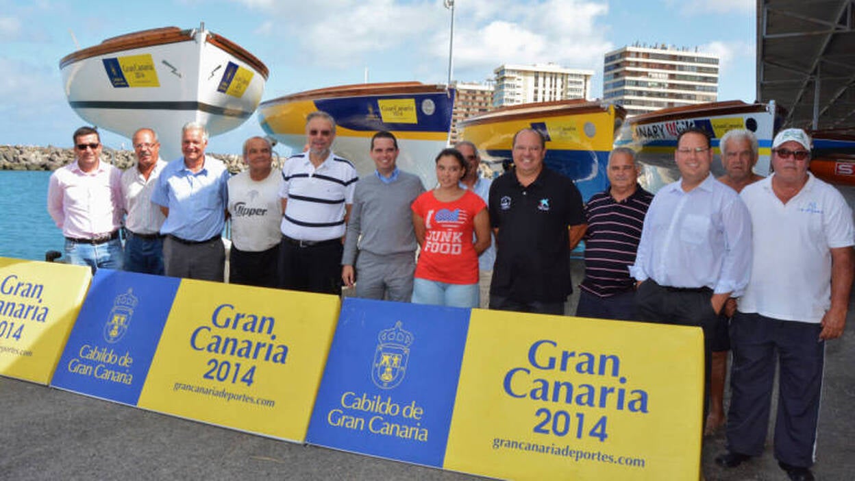 Los botes llevarán en la proa el logo de Gran Canaria 2014
