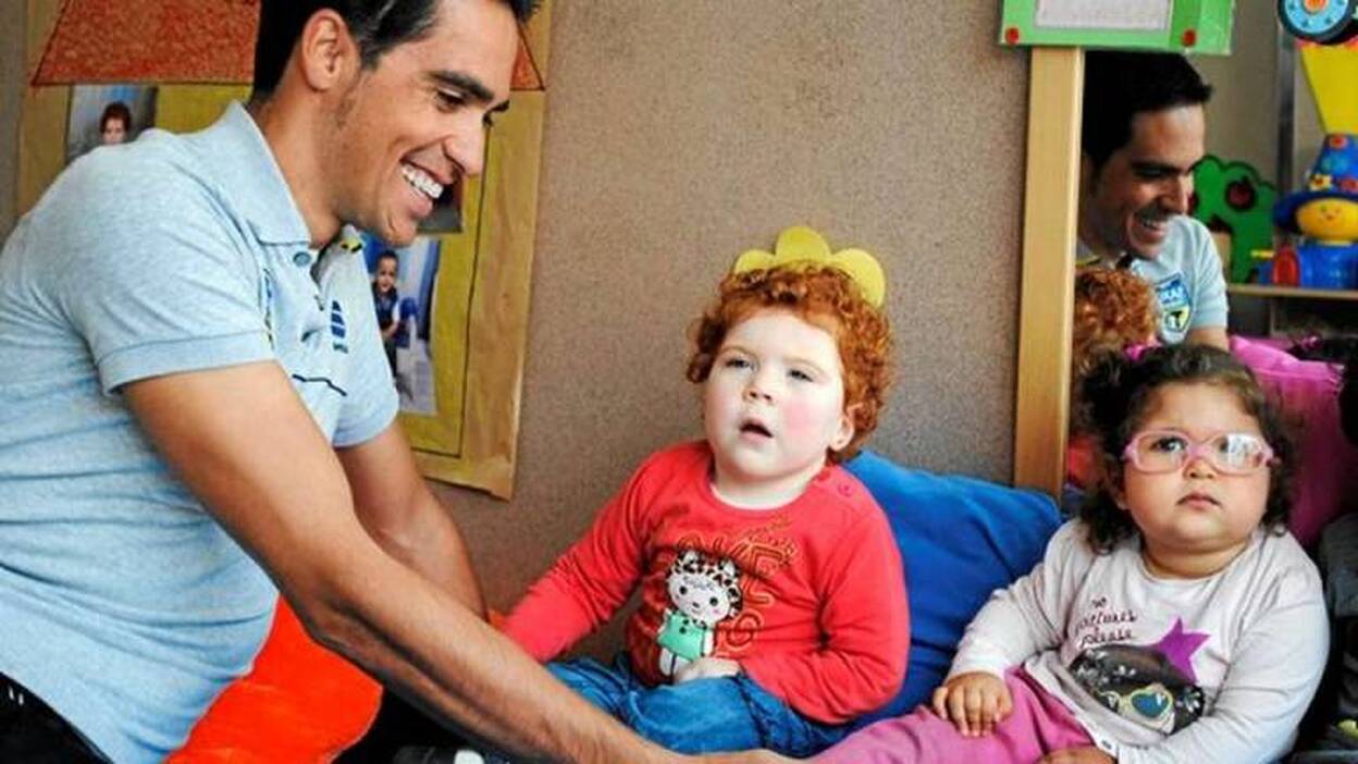 Alberto Contador, en San Juan de Dios