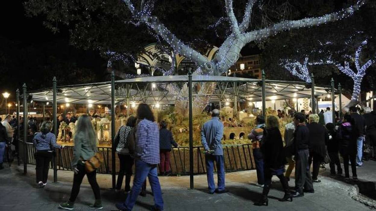 El nacimiento en San Telmo, y la Navidad en Triana