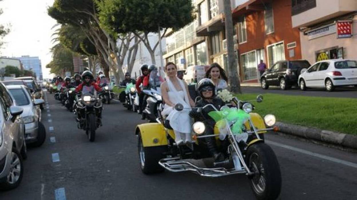 Una boda motera por San Valentín