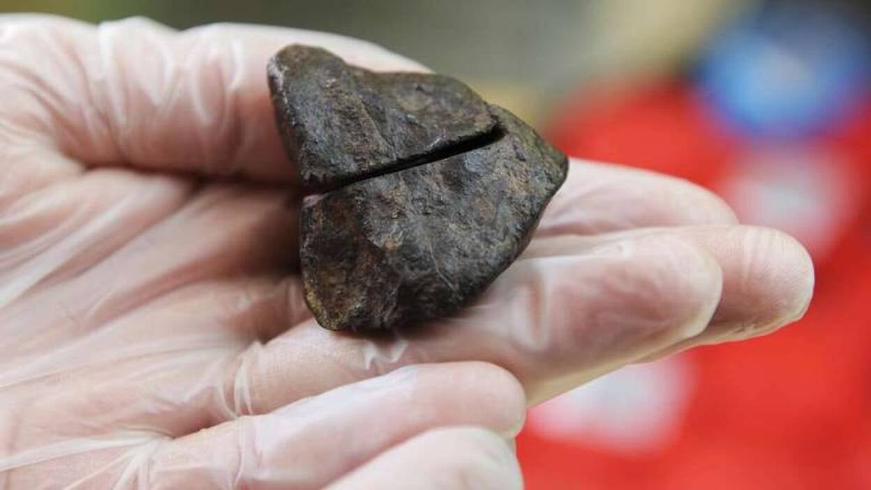 Exposición de meteoritos en Agüimes