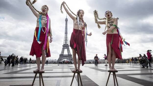 Protesta de Femen contra Yulia Timoschenko