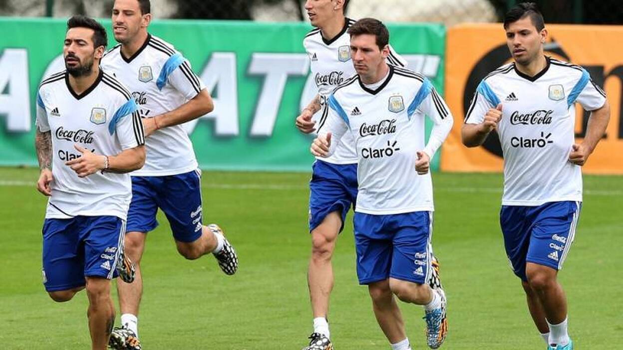Entrenamiento de la selección argentina