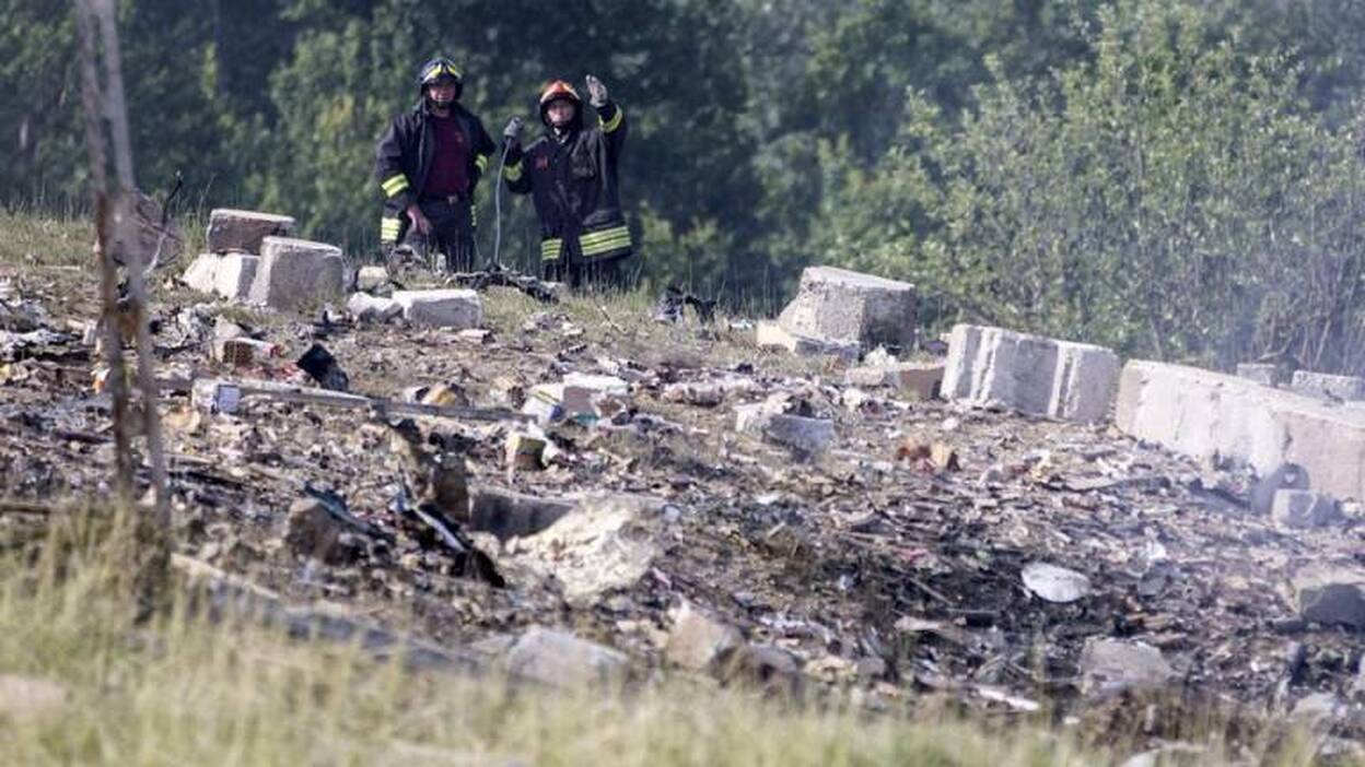 Una fábrica de fuegos artificiales explota en Italia