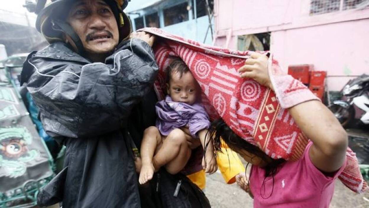 El tifón Rammasun llega a Filipinas