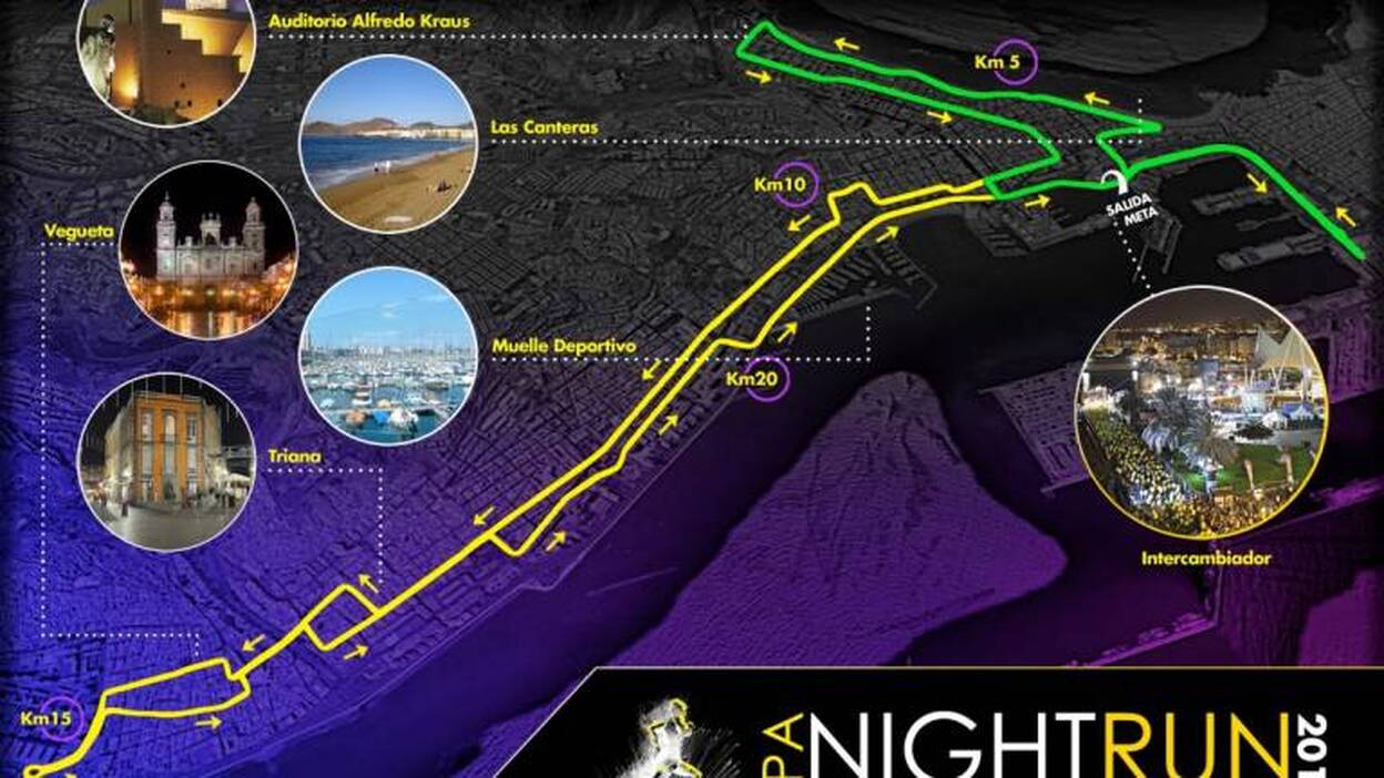 Un circuito nocturno para disfrutar de la ciudad