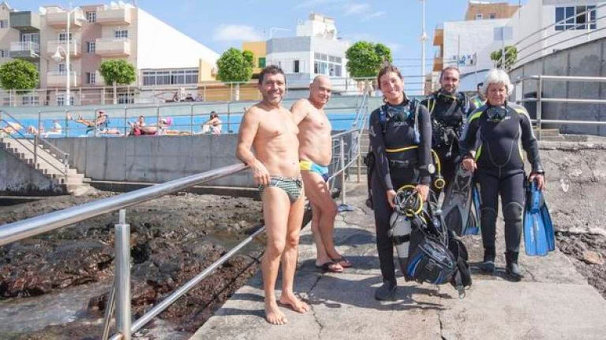 Los buceadores piden volver a las playas de Arinaga en verano