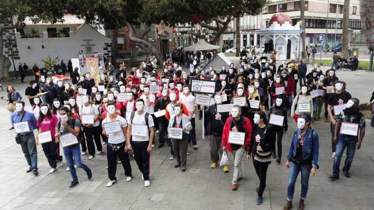 Cáritas organiza un flashmob por los sin techo