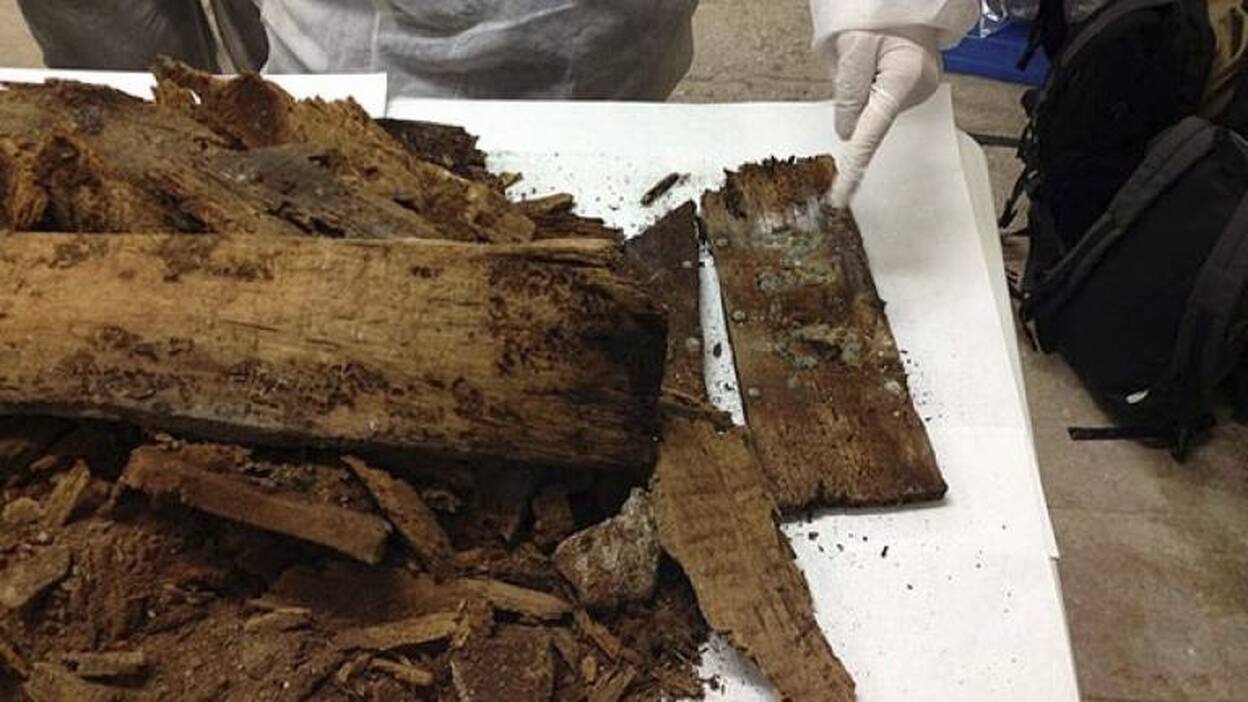 Hallan un nicho con las iniciales M.C donde buscan a Cervantes