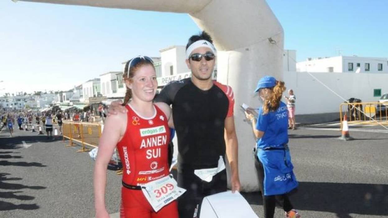 Uxío Abuín y Jolanda Anne, ganadores en Timanfaya