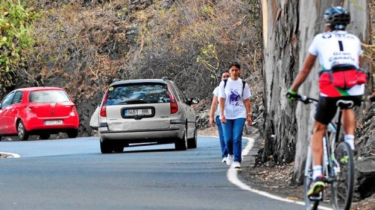 El ensanche de la carretera de Teror expropia 33.000 metros
