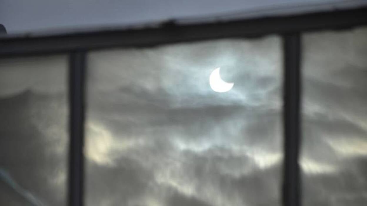 El eclipse visto desde el Museo de la Ciencia