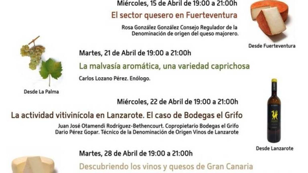 La UNED dedica un curso a los quesos y vinos de Canarias