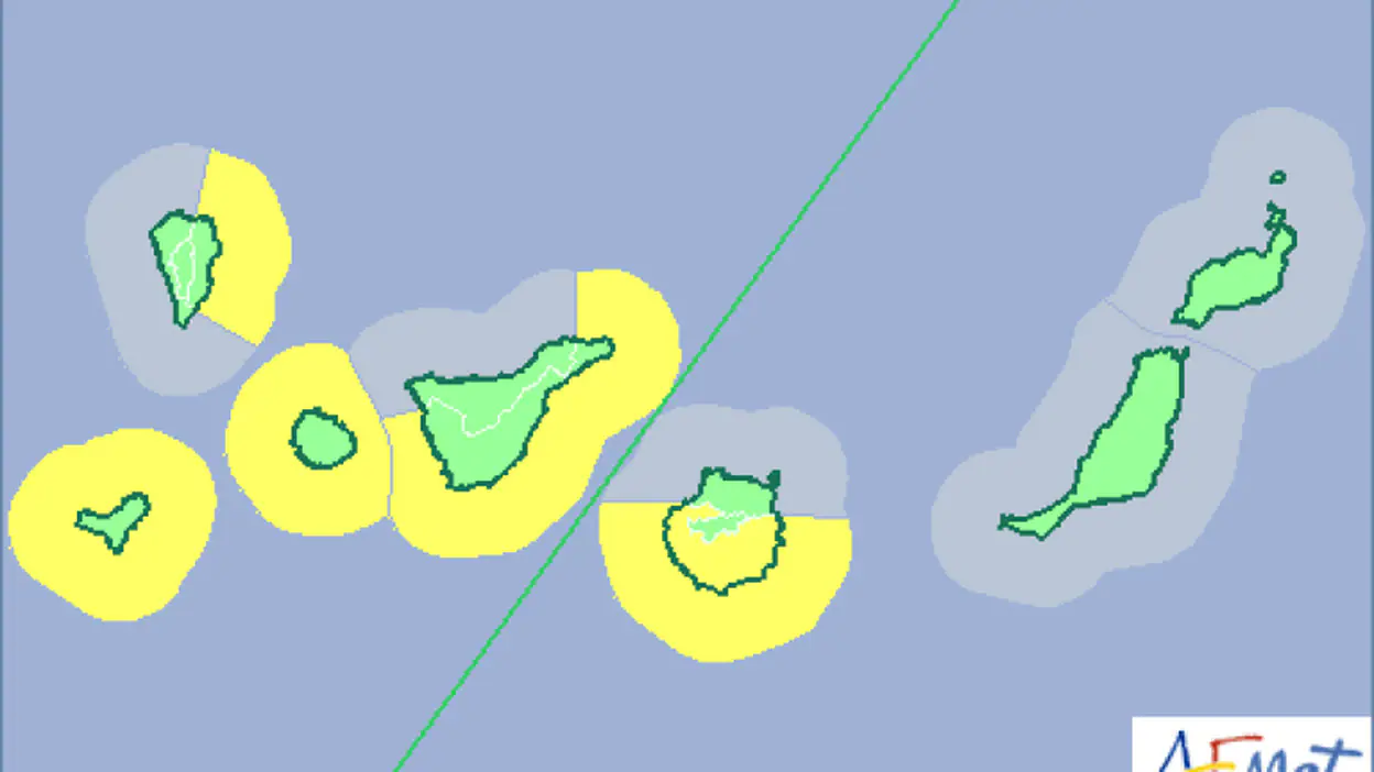 Gran Canaria y Santa Cruz de Tenerife, en aviso amarillo por fuerte oleaje