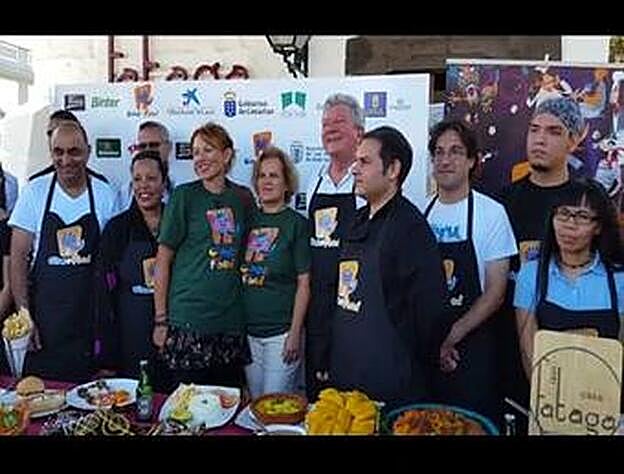 Presentación de degustación de los platos del Cine+Food