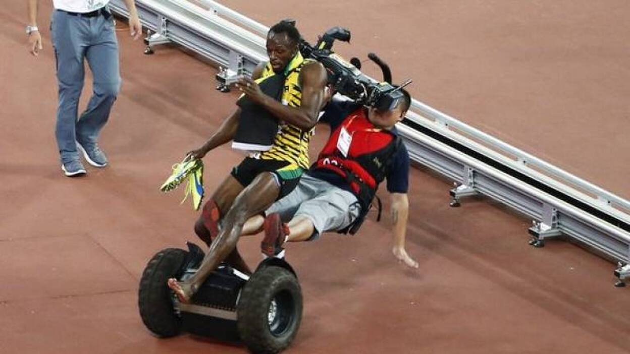 Bolt, atropellado por un cámara de televisión