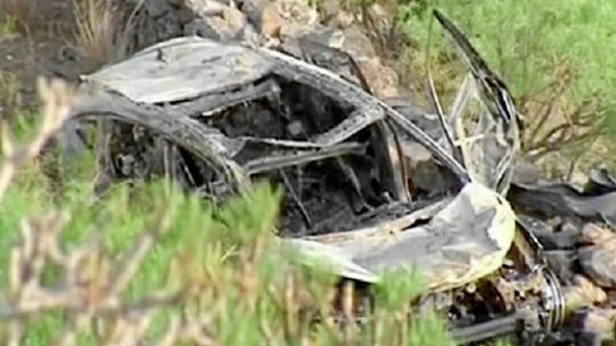 La persona calcinada pudo ser secuestrada el martes