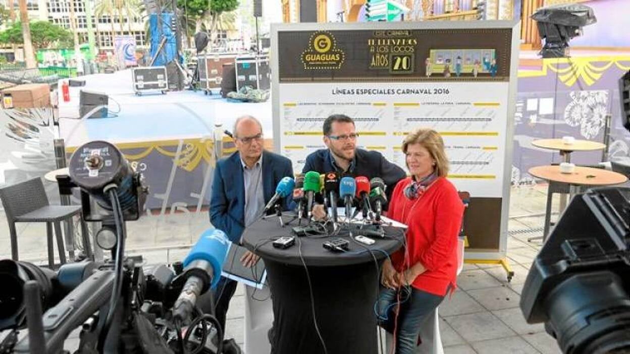 Las mascaritas van en guagua