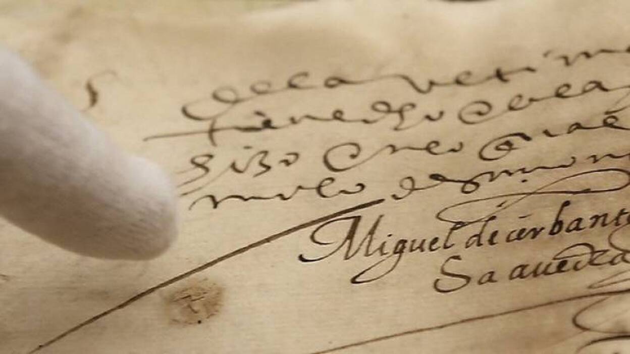 Encuentran en Sevilla dos firmas de Cervantes que estaban desaparecidas