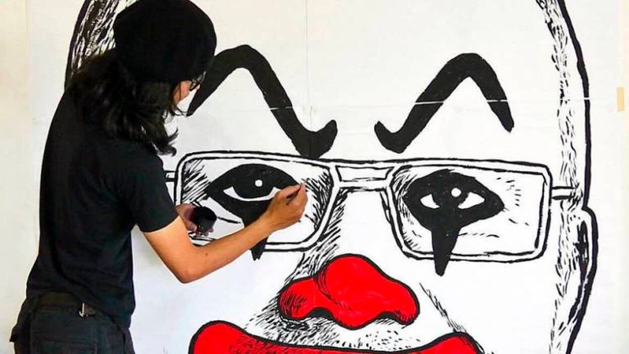 El dibujo satírico que simboliza el "circo político" de Malasia