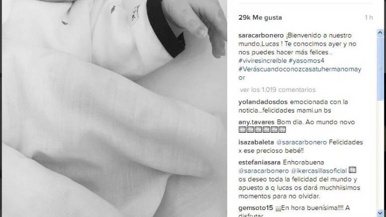 Iker Casillas y Sara Carbonero presentan a su hijo Lucas