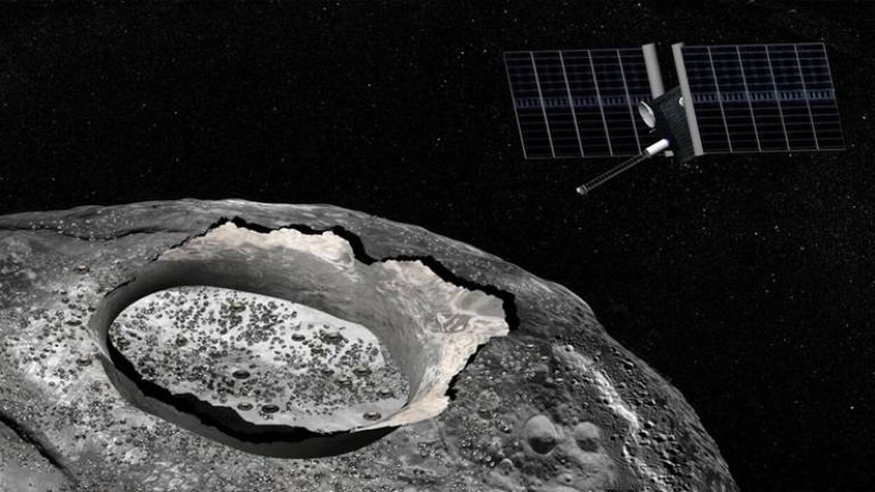 Astrónomos descubren un hallazgo de agua en un enorme asteroide metálico